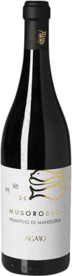 22,95 € 免费送货 | 红酒 Masseria Tagaro Muso Rosso D.O.C. Primitivo di Manduria 意大利 Primitivo 瓶子 75 cl