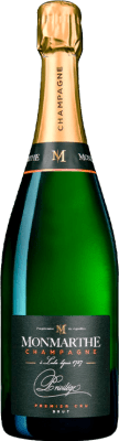 51,95 € Бесплатная доставка | Белое игристое Monmarthe Privilège Premier Cru брют A.O.C. Champagne шампанское Франция Pinot Black, Chardonnay бутылка 75 cl