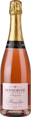 53,95 € Бесплатная доставка | Розовое игристое Monmarthe Rose de Ludes Premier Cru A.O.C. Champagne шампанское Франция Pinot Black, Chardonnay, Pinot Meunier бутылка 75 cl