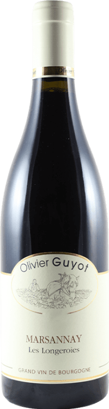 54,95 € Бесплатная доставка | Красное вино Olivier Guyot Les Longeroies A.O.C. Marsannay Франция Pinot Black бутылка 75 cl