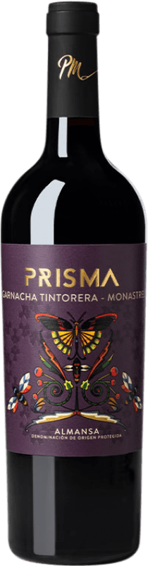 6,95 € Envío gratis | Vino tinto Paco Mulero Prisma Garnacha Tintorera Monastrell D.O. Almansa España Monastrell, Garnacha Tintorera Botella 75 cl