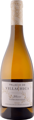 16,95 € Spedizione Gratuita | Vino bianco Palacio de Villachica Blanco Vendimia Seleccionada D.O.Ca. Rioja La Rioja Spagna Viura, Malvasía Bottiglia 75 cl