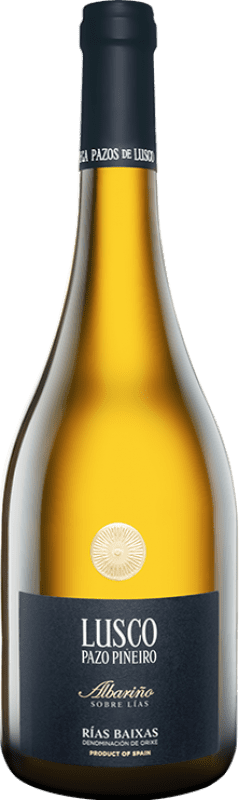 46,95 € 免费送货 | 白酒 Pazos de Lusco Piñeiro D.O. Rías Baixas 加利西亚 西班牙 Albariño 瓶子 75 cl