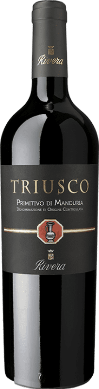 21,95 € Kostenloser Versand | Rotwein Vinicola Rivera Triusco D.O.C. Primitivo di Manduria Italien Primitivo Flasche 75 cl