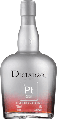 127,95 € Envío gratis | Ron Dictador Platinum Colombia Botella 70 cl