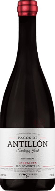 26,95 € Envoi gratuit | Vin Rouge The Wine Hunter Pagos de Antillón D.O. Somontano Catalogne Espagne Parraleta 75 cl