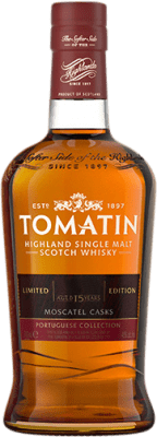 Whisky Single Malt Tomatin Moscatel Cask Colección Portuguesa 15 Años 70 cl