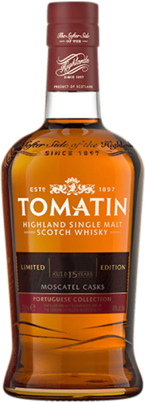 169,95 € Spedizione Gratuita | Whisky Single Malt Tomatin Colección Portuguesa Moscatel Cask Finish — Affinamento in Botte Scozia Regno Unito 15 Anni Bottiglia 70 cl