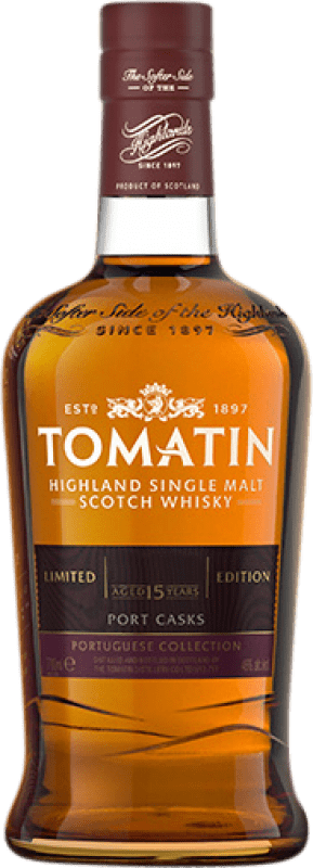 169,95 € Spedizione Gratuita | Whisky Single Malt Tomatin Colección Portuguesa Port Cask Finish — Affinamento in Botte Scozia Regno Unito 15 Anni Bottiglia 70 cl