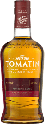 125,95 € 送料無料 | ウイスキーシングルモルト Tomatin Amarone Cask Colección Italiana スコットランド イギリス 12 年 ボトル 70 cl