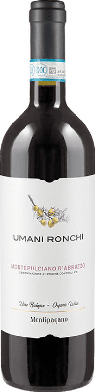 14,95 € Envio grátis | Vinho Tinto Umani Ronchi Montipagano D.O.C. Montepulciano d'Abruzzo Abruzzo Itália Montepulciano 75 cl