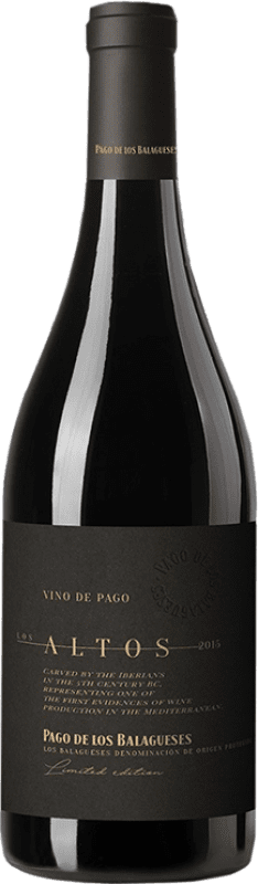 54,95 € Бесплатная доставка | Красное вино Vegalfaro Los Altos D.O.P. Vino de Pago Los Balagueses Испания Syrah, Grenache Tintorera бутылка 75 cl