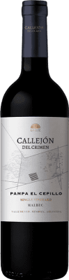 37,95 € Бесплатная доставка | Красное вино Pagos de Valcerracín Callejón del Crimen Single Vineyard El Cepillo I.G. Valle de Uco Долина Уко Аргентина Malbec бутылка 75 cl