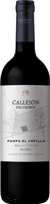 39,95 € Envío gratis | Vino tinto Pagos de Valcerracín Callejón del Crimen Single Vineyard El Cepillo I.G. Valle de Uco Valle de Uco Argentina Malbec Botella 75 cl