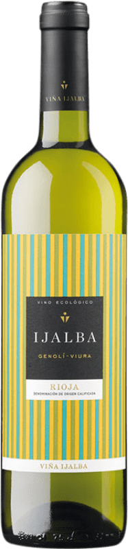 6,95 € Бесплатная доставка | Белое вино Viña Ijalba Genolí Viura D.O.Ca. Rioja Ла-Риоха Испания Viura бутылка 75 cl