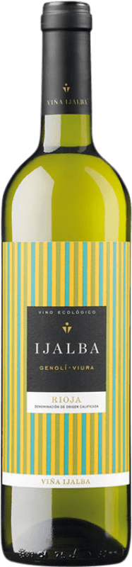 7,95 € Бесплатная доставка | Белое вино Viña Ijalba Genolí Viura D.O.Ca. Rioja Ла-Риоха Испания Viura — Виура Бутылка 75 cl