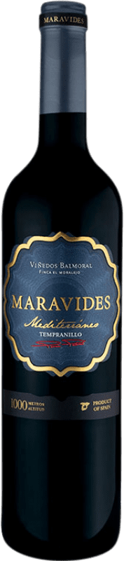 13,95 € 免费送货 | 红酒 Balmoral Maravides Mediterráneo I.G.P. Vino de la Tierra de Castilla 卡斯蒂利亚 - 拉曼恰 西班牙 Tempranillo 瓶子 75 cl