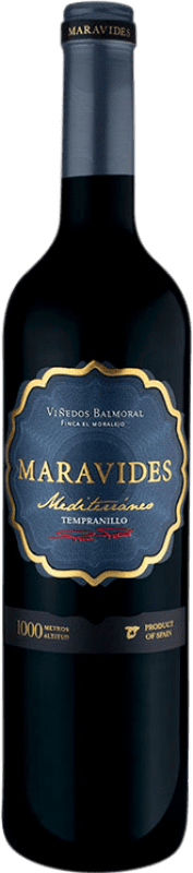 13,95 € Spedizione Gratuita | Vino rosso Balmoral Maravides Mediterráneo I.G.P. Vino de la Tierra de Castilla Castilla-La Mancha Spagna Tempranillo Bottiglia 75 cl