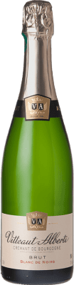 26,95 € Бесплатная доставка | Белое игристое Vitteaut Alberti Blanc de Noirs брют A.O.C. Crémant de Bourgogne Бургундия Франция Pinot Black бутылка 75 cl