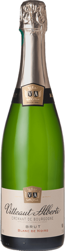 12,95 € 送料無料 | 白のスパークリングワイン Vitteaut Alberti Brut — ブリュット Blanc de Noirs A.O.C. Crémant de Bourgogne ブルゴーニュ フランス Pinot Noir — ピノ・ノワール 75 cl