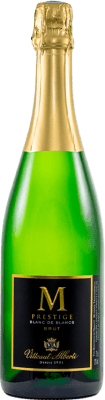 15,95 € 送料無料 | 白スパークリングワイン Vitteaut Alberti M Prestige Blanc de Blancs Mousseux フランス Chardonnay, Chenin White, Muscat ボトル 75 cl