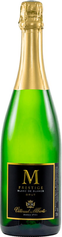 15,95 € Бесплатная доставка | Белое игристое Vitteaut Alberti M Prestige Blanc de Blancs Mousseux Франция Chardonnay, Chenin White, Muscat бутылка 75 cl