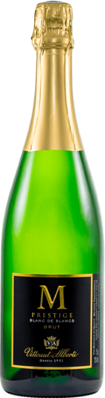 7,95 € 送料無料 | 白のスパークリングワイン Vitteaut Alberti M Blanc de Blancs, Prestige — プレステージ フランス Moscato — モスカート, Chardonnay — シャルドネ, Chenin — シュナン 75 cl
