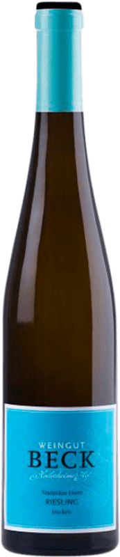 13,95 € Бесплатная доставка | Белое вино Beck Hedesheimer-Hof Stadecker Horn Q.b.A. Rheinhessen Rheinhessen Германия Riesling — Рислинг 75 cl