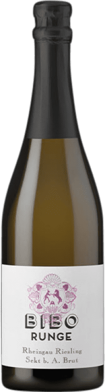 24,95 € Бесплатная доставка | Белое игристое Bibo Runge Jahrgangssekt Q.b.A. Rheingau Rheingau Германия Riesling бутылка 75 cl