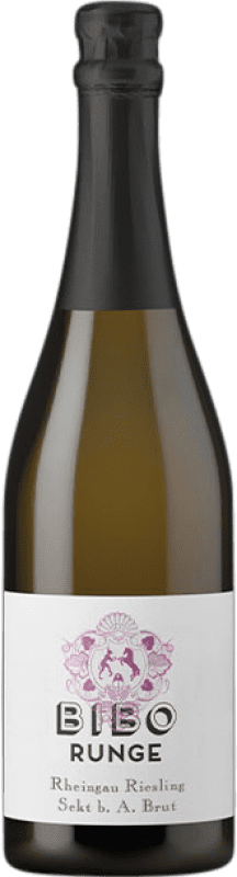 12,95 € Бесплатная доставка | Белое игристое вино Bibo Runge Jahrgang Q.b.A. Rheingau Rheingau Германия Riesling — Рислинг 75 cl
