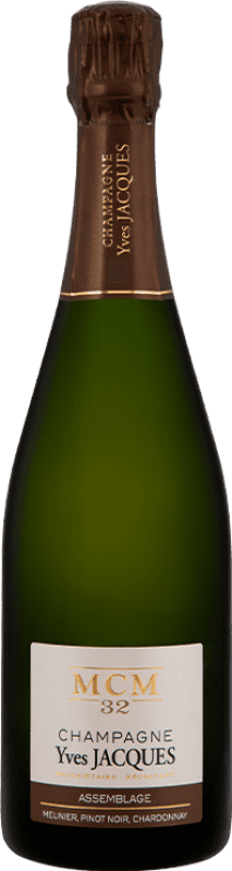 33,95 € 送料無料 | 白スパークリングワイン Jacques Lassaigne Yves Jacques MCM 32 Brut A.O.C. Champagne シャンパン フランス Pinot Black, Chardonnay, Pinot Meunier ボトル 75 cl