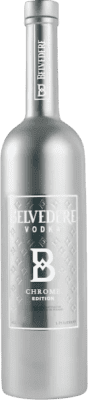 174,95 € 免费送货 | 伏特加 Belvedere Chrome Edition 波兰 小瓶 16 cl