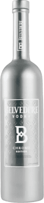 175,95 € Kostenloser Versand | Wodka Belvedere Chrome Limitierte Edition Polen Kleine Flasche 16 cl