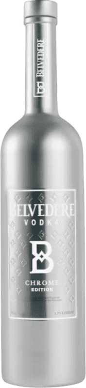 178,95 € Envio grátis | Vodka Belvedere Chrome Edição Limitada Polônia Garrafinha 16 cl
