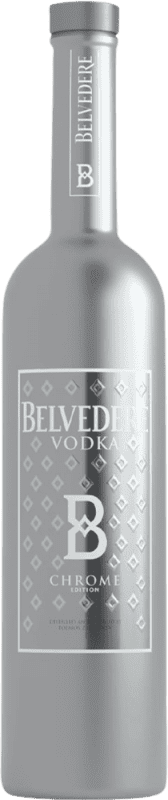 71,95 € Envio grátis | Vodca Belvedere Chrome Edition Polônia Garrafa 70 cl