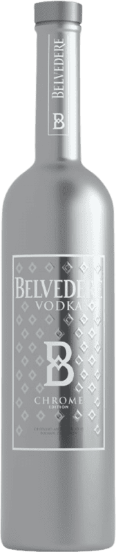 71,95 € Free Shipping | Vodka Belvedere Chrome Limited Edition Poland 70 cl