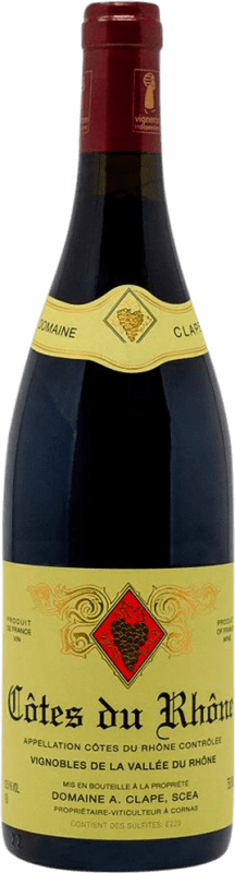 49,95 € Envio grátis | Vinho Tinto Auguste Clape A.O.C. Côtes du Rhône Rhône França Syrah 75 cl