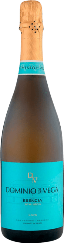 11,95 € Spedizione Gratuita | Spumante bianco Dominio de la Vega Semisecco Semidolce D.O. Cava Catalogna Spagna Macabeo Bottiglia 75 cl