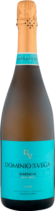 11,95 € Envoi gratuit | Blanc mousseux Dominio de la Vega Esencia Etiqueta Azul Demi-Sec Demi-Sucré D.O. Cava Catalogne Espagne Macabeo Bouteille 75 cl