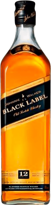 19,95 € Kostenloser Versand | Whiskey Blended Johnnie Walker Black Großbritannien Medium Flasche 50 cl