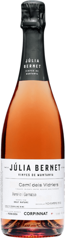 28,95 € Envio grátis | Espumante rosé Júlia Bernet Brut Nature Corpinnat Catalunha Espanha Grenache, Xarel·lo Garrafa 75 cl