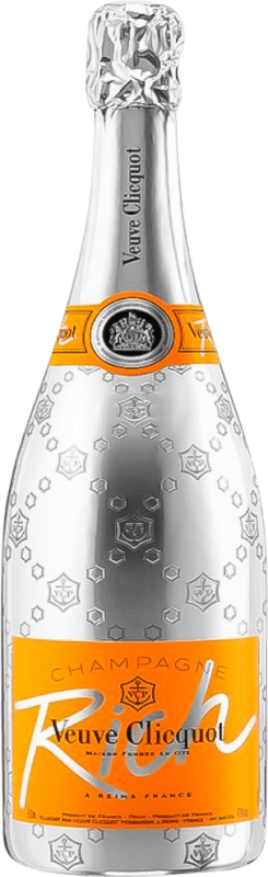 166,95 € Бесплатная доставка | Белое игристое Veuve Clicquot A.O.C. Champagne шампанское Франция Pinot Black, Chardonnay, Pinot Meunier бутылка Магнум 1,5 L