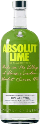 24,95 € Envio grátis | Vodca Absolut Lime Suécia Garrafa 1 L