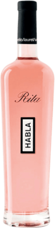 186,95 € Kostenloser Versand | Rosé-Wein Habla Rita Rose Jung A.O.C. Côtes de Provence Provence Frankreich Jeroboam-Doppelmagnum Flasche 3 L