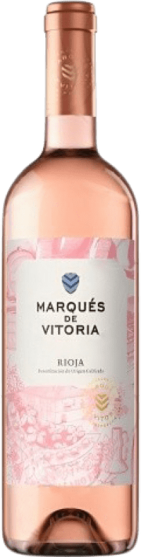 5,95 € Envío gratis | Vino Rosado Marqués de Vitoria Joven D.O.Ca. Rioja La Rioja España 75 cl
