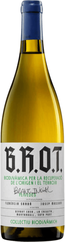 17,95 € Envío gratis | Vino Blanco B.R.O.T. Inicial Joven D.O. Penedès Cataluña España 75 cl