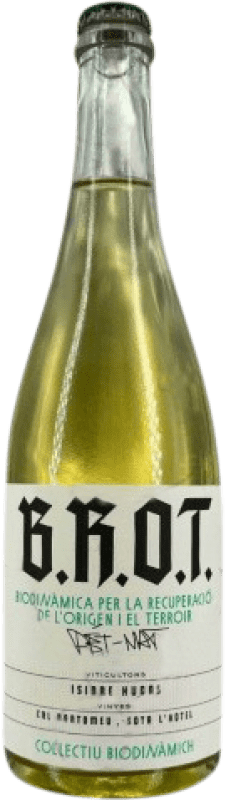 16,95 € Spedizione Gratuita | Spumante Bianco BROT Pét-Nat Pétillant Naturel — Frizzante Naturale D.O. Penedès Catalogna Spagna Bottiglia 75 cl