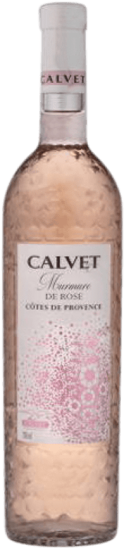 8,95 € 免费送货 | 玫瑰酒 Calvet Murmure de Rosé 年轻的 A.O.C. Côtes de Provence 普罗旺斯 法国 Syrah, Monastrell, Grenache Tintorera, Carignan, Cinsault 瓶子 75 cl