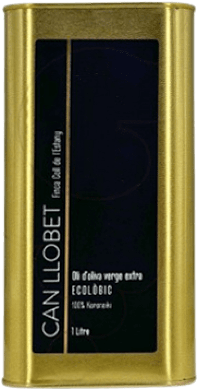 24,95 € 免费送货 | 橄榄油 Can Llobet EVOO 特级初榨 西班牙 Koroneiki — 科罗内基 Eco — 生态 有机 天然 中号罐 1 L