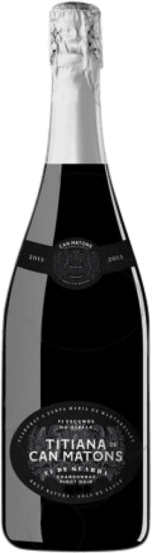 27,95 € Free Shipping | White Wine Can Matons Titiana Brut Nature Reserve — Aged D.O. Alella Catalonia Spain Chardonnay Bottle 75 cl